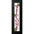 thumbnail image 2 of Allen, Kimberly 8x24 Black Modern Framed Museum Art Print Titled - Welcome Christmas Porch Sign, 2 of 5