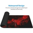 thumbnail image 4 of Red and Black Large Mouse Pad Long Gaming Desk Mat for Girls Women Extended Keyboard Pad for Office Work 31.5 x 11.8 in, 4 of 5
