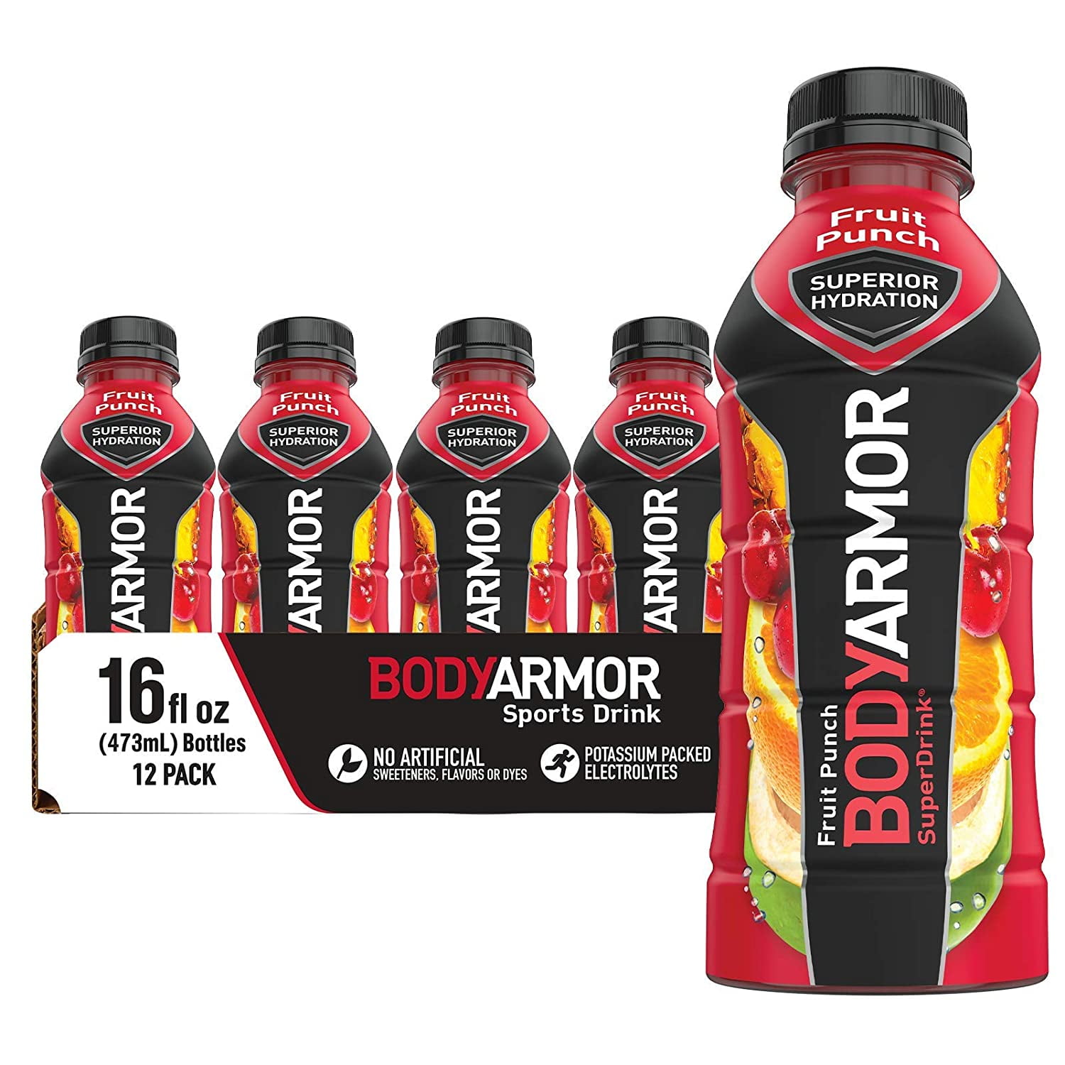 BODYARMOR Sports Drink Sports Beverage, Fruit Punch, Natural Flavors