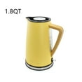 thumbnail image 2 of Electric Kettle  1500W Electric Pour Over Coffee and Tea Pot with Auto shut-off  Portable 1.2QT Hot Water Boiler with Water Level Window and Lid for Living Room  Bedroom  Office  Home  In, 2 of 4