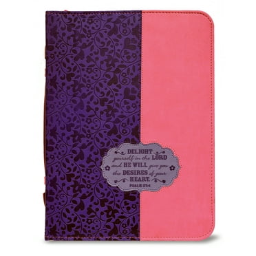 Bible Cover-Delight Yourself-X Large (#24082)