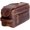 Distressed Tan, variant on Premium Buffalo Leather Toiletry Bag for Men & Women With Water resistant Lining, Grooming Travel Pouch, Unisex Wash Bag for Toiletries, Gifts for Men and Women