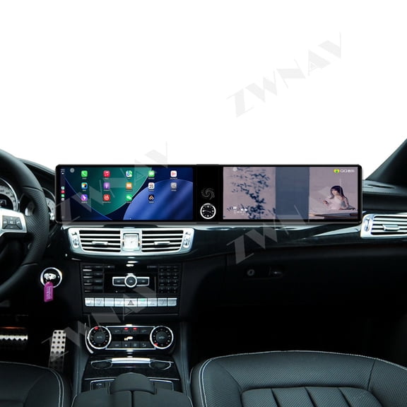 ZWNAV Dual 12.3 inch for Mercedes-Benz CLS 2010-2014 GPS Navigation Android 13 Car Radio CarPlay Multimedia Player Head Stereo Unit HD Screen