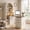 White, variant on NORTHSKY 61" L Shaped Desk with Arched Bookshelf, Fluted Corner Computer Desk with 3 Drawers, Sleek Sliding Door, Built-in Charging Station, Elegant Modern Workstation for Home Office, Black
