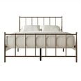 thumbnail image 3 of Castle Place Vintage Spindle Queen Metal Platform Bed, Brown, 3 of 8