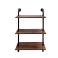 thumbnail image 4 of MIDOQIN Industrial Pipe Shelf Wood Floating Shelves,Wall Display Bookshelf, Storage Rack, 4 of 9