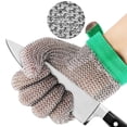 thumbnail image 6 of Schwer ANSI A9 Cut Resistant Glove, Food Grade Stainless Steel wire Mesh Metal Gloves, Knife Cutting Gloves for kitchen Mandoline Slicing Butcher Meat Cutting Oyster Shucking Fish Fillet, 6 of 7