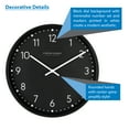 thumbnail image 7 of Mainstays 15.5" Black Round Indoor Analog Wall Clock, 7 of 7
