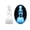 Luminousblue, variant on Themed Fish Display Skeleton Ornament for Aquarium Decor, Bubble Driven Moving Figure, Grave Base Accent Stand