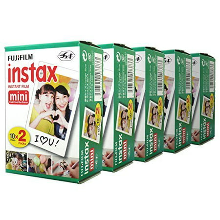 Fujifilm Instax Mini 100 Film for Fuji 7s 8 25 50s 90 300 Instant Camera, Share SP-1 White,pack of