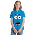thumbnail image 4 of WOYY Polo Shirt for Boys Girls Cute Funny Graphic Short Sleeve Polos Kids Top, Sizes 3-14, 4 of 5