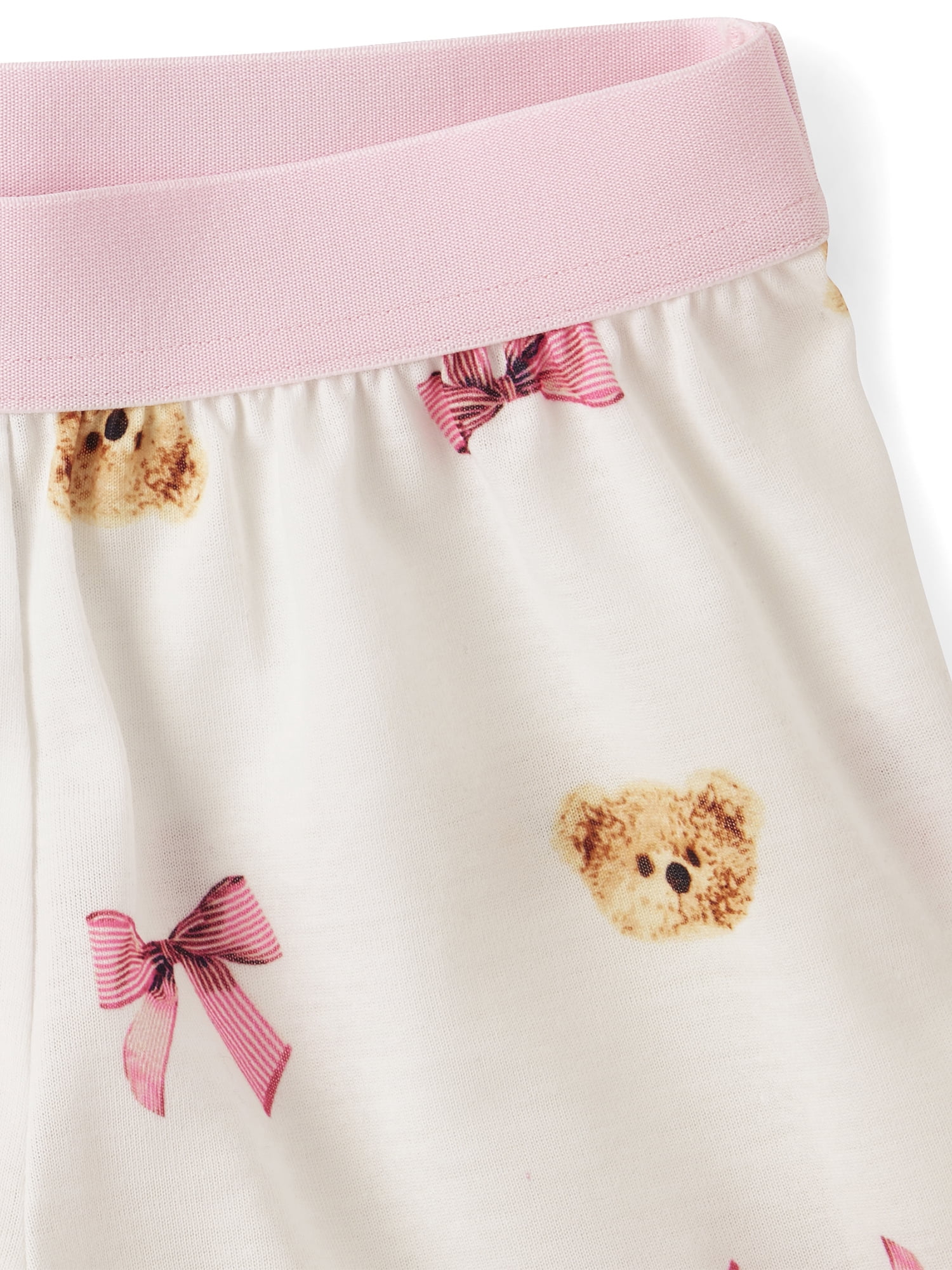 The Children's Place Girls Short Sleeve Teddy Bear Bow PJs, 2-Piece, Sizes XS-XXL