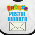 thumbnail image 4 of Inktastic Future Postal Worker Mail Boys or Girls Baby Bib, 4 of 4
