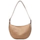 thumbnail image 1 of Bolso de paja tejido, bolso hobo grande de moda con cremallera, bolso de mano informal, bolso de viaje de vacaciones, bolso de media luna para mujeres y niñas, 1 of 9