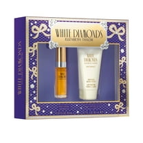 Elizabeth Taylor White Diamonds 2 Piece Fragrance Gift Set for Women, 0.33 fl. oz