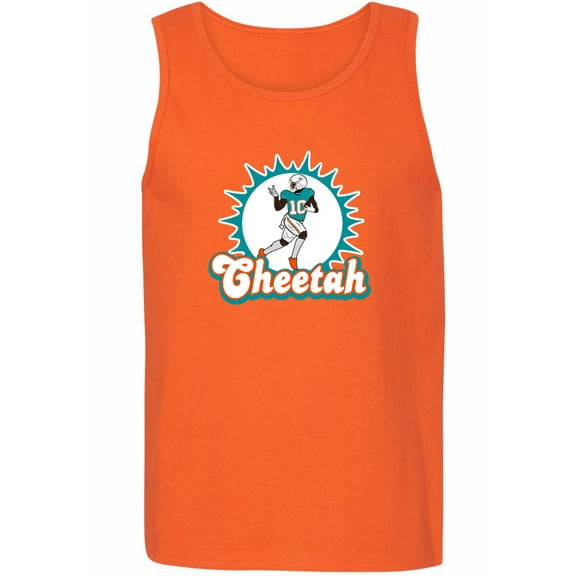 Dolphins Cheetah Tyreek Hill Logo Tank Top