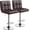 Brown, variant on Yunken Pink Bar Stools Set of 2, Adjustable Velvet Barstools, Modern Counter Height Swivel Stool with Bigger Base for Kitchen Island, Pink