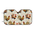 thumbnail image 6 of Lsque Colorful Roosters Car Windshield Sun Shade | Accordion Folding Style Auto Shade for Car Truck SUV Van | Blocks UV Rays Sun Visor Protector | Medium, 6 of 7