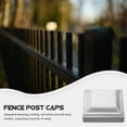 thumbnail image 4 of Iron Fence Post Caps for Decor Silver Color Strong and Sturdy 6 Pieces Fits Traffic Barrier Column, 4 of 9
