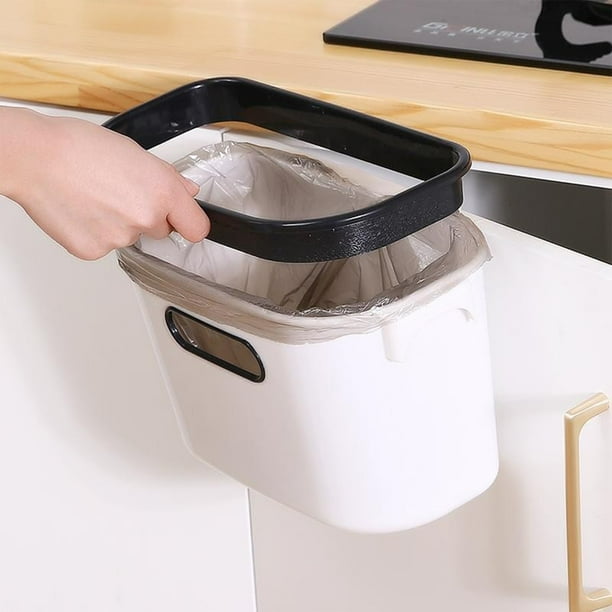Fiudx Artículos en oferta con ofertas flash Cubo de basura colgante, cubo de basura pequeño debajo del fregadero para la cocina, cubo de basura para encimera, cubo de basura para baño, almacenamiento
