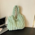thumbnail image 4 of Bolso de felpa para mujer, bolso de mano dulce de gran capacidad para otoño e invierno, bolso de hombro peludo informal de moda para mujer, 4 of 5