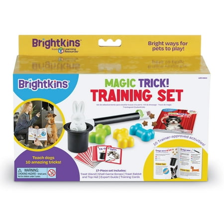 UPC: 0765023093643 | Brightkins Magic Trick Training Set Dog Toy with Chew Toys and Interactive Enrichment Games  17-Pieces