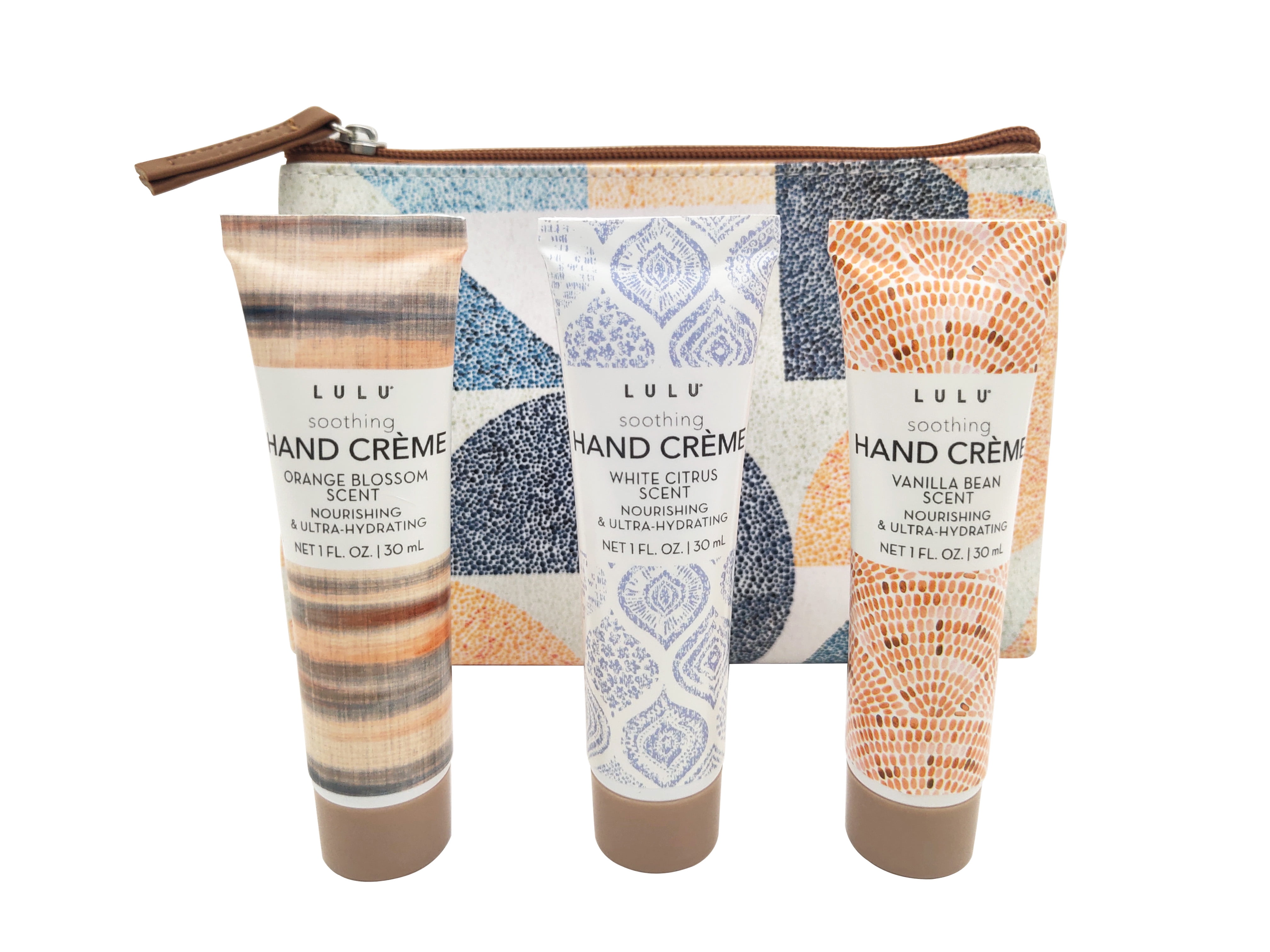 Lulu 3 Piece Hand Cream Set with Cosmetic Bag