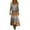 Multicolor A, variant on Boho Dresses for Women Fashion Plaid Print V Neck Long Sleeve Flowy Tiered Midi Dress Bohemian Vintage Outfits Multicolor