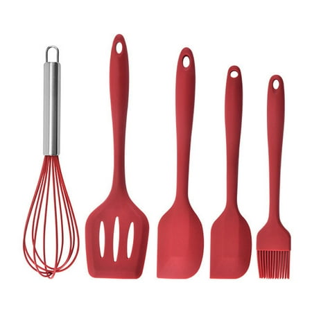 

Kitchen Utensils Baking Set | 5pcs/set Silicone Cooking Tool | Baking Spatula Scraper Egg Beater Baking Kits For Children||Silicone Kitchen Spatula Set | 5pcs/set Anti-rust Kitchen Cooking Tool