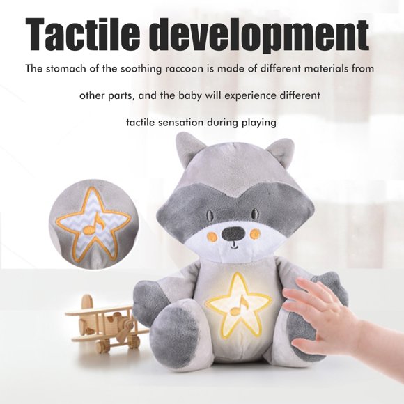 Juguete de peluche, luz de noche de peluche para chupete, máquina de sonido para bebés, luz de noche de peluche para chupete, diseño de última generación