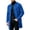 Blue, variant on Mens Button Down Long Cardigan Coat Loose Fit Open Front Casual Vintage Fleece Thermal Knit Sweater with Deep Pockets