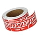 thumbnail image 5 of frágil de 3 "X 2" con etiquetas de advertencia de atención para envío y embaje - 500 piezas de etiquetas adhesivas permanentes por , rojo Gloria Etiquetas de envío frágiles, 5 of 5