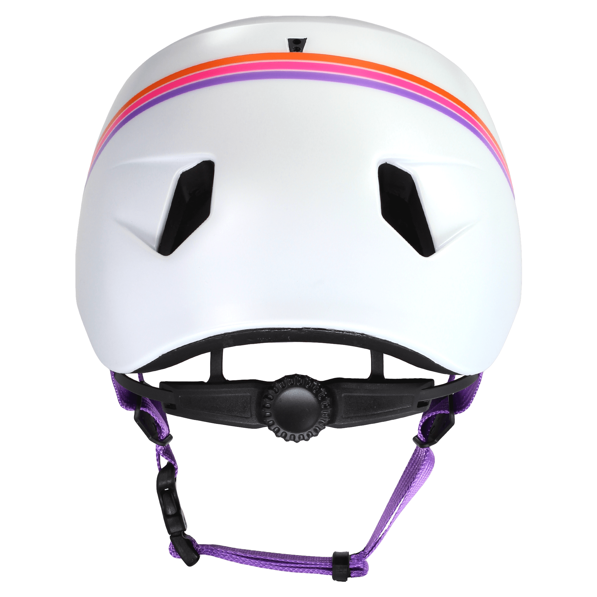 Nino Razor Satin White Purple Sunset Helmet w/ Visor - XS/S