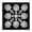 Fractal Symmetry Monochrome, variant on Stupell Industries Bohemian Fractal Symmetry in Monochrome Canvas Art, 17 x 17, by El Perkin