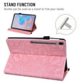 thumbnail image 4 of Dteck Retro Flower Pattern Leather Case for Samsung Tab S6 10.5" SM-T860 T865,Folio Flip Kickstand Card Holder Strap Shockproof Cover 10.5 inches,Pink, 4 of 6