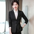 thumbnail image 5 of Traje formal de recepción para ocasiones formales de otoño, traje profesional, traje formal, traje de mujer, ropa de trabajo, temperamento, estilo diosa, lujo ligero, 5 of 5