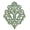Iris diamond-Green, variant on Sungmor Antique Fleur-de-lis Cast Iron Wall Plaque - Vintage Victorian Scrollwork Metal Decor, Rustic Ornate Wall Art for Home Living Room, Farmhouse, Patio - Antique White Finish