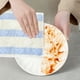 thumbnail image 5 of Paños Absorbentes para Platos de Fibra de Madera Azul | Toallas de Mano Suaves y Amigables con la Piel | Toallas Multiuso para Cocina para Limpiar, Secar y Quitar Polvo | 28x28 cm | Paquete de 10, 5 of 6