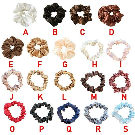 SSKFHGI Satin Silk Scrunchies Elastic Hair Bands Scrunchy Bobbles O0E4 Ropes Rings UKS