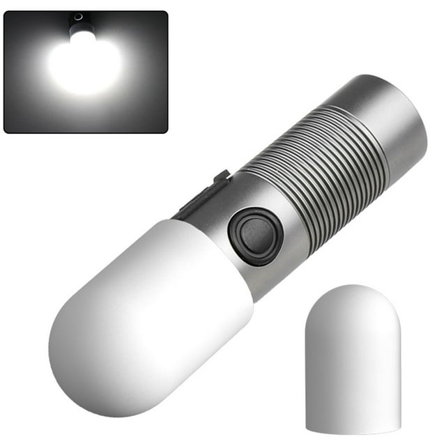 Dvkptbk Tube d'Éclairage Haute Luminosité Nouveau 3 * Xpg Haute Luminosité Flashlight Charge Type-C Gradation Sans Poteau Mini Portable Acier Flashlight