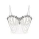 thumbnail image 1 of Faja moldeadora de cintura para mujer, con cadena blanca, estilo superior, para uso exterior, con diseño de espiga de pescado, 1 of 7
