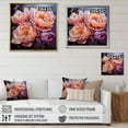 thumbnail image 4 of Designart "Dreaming of Peach Peonies" Floral Floater Framed Canvas Print, 4 of 7