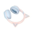 thumbnail image 3 of Auriculares Liderados Con Oreja de Gato para Juegos Con Micrófono, 7 Colores, Auriculares Inalámbros Plegables para Adultos y Adolescentes, Sonido Estéreo, Carga rápida, y, 3 of 7