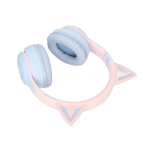 Auriculares Con Orejas de Gato, Auriculares de Música Plegables Con Luz LED, Micrófono Desmontable Para Adolescentes y Adultos, de Conexión rápida
