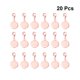 thumbnail image 3 of 20pcs 12mm DIY Bandeja Base Colgante Encantos Accesorios de fabricación de joyas de cobre con broche de langosta para collar pulsera (oro rosa), 3 of 5