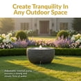 thumbnail image 2 of Sunnydaze Round Bowl Gray Outdoor Bubble Fountain, LED Light, 2 of 14