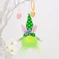 thumbnail image 4 of Kearding Colgante de Pascua atmósferas temáticas muñeca sin rostro Animal DIY decoración de temporada estantería escaparate ornamento Kits de decoración para fiestas Verde, 4 of 6