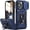 Navy Blue, variant on for iPhone 14 Pro Max Case with Slide Camera Cover,Built-in Magnetic Rotate Ring Stand Magnetic Military Grade Shockproof Protective Case for Women and Men-Red