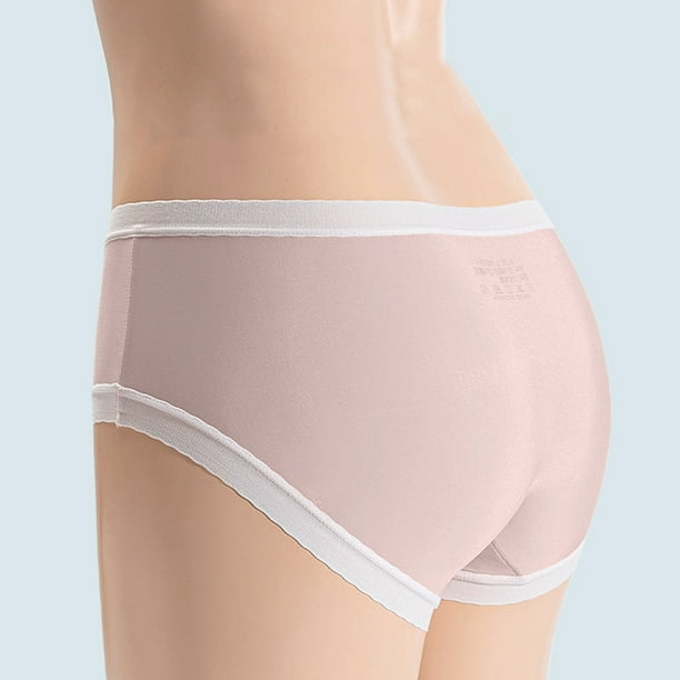 CAICJ98 Lingerie for Women, Underwear Women Essentials Women's Cotton High  Leg Brief Underwear (Available in Plus Size) Black,One Size