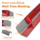 thumbnail image 3 of Protector de Esquina de Pared 1.6" 10FT Moldura de Pared Autoadhesiva, Gris, 3 of 7